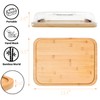 JEPISADI Bamboo Cheese Board with Lid - 12" Compact Snack