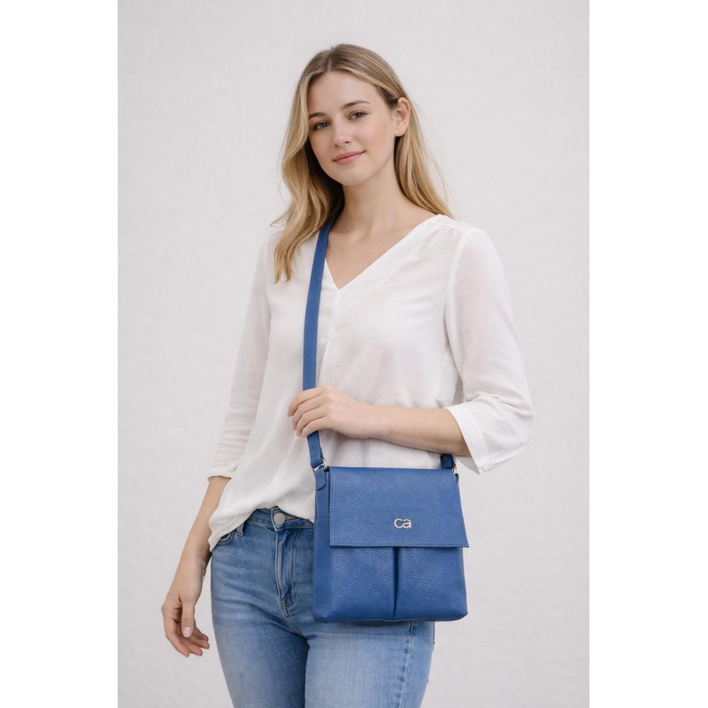 collezione alessandro Munich Shoulder Bag Genuine Leather with Multiple Compartments