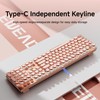 EWEADN Typewriter Style Mechanical Gaming Keyboard, Wired Mechanical Keyboards,104 Keys