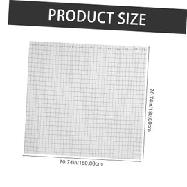 iplusmile 1 Set Grid Design Shower Curtain Kit Black and White Easy to Use Bath Curtain for Home Hotels and More Hooks Included