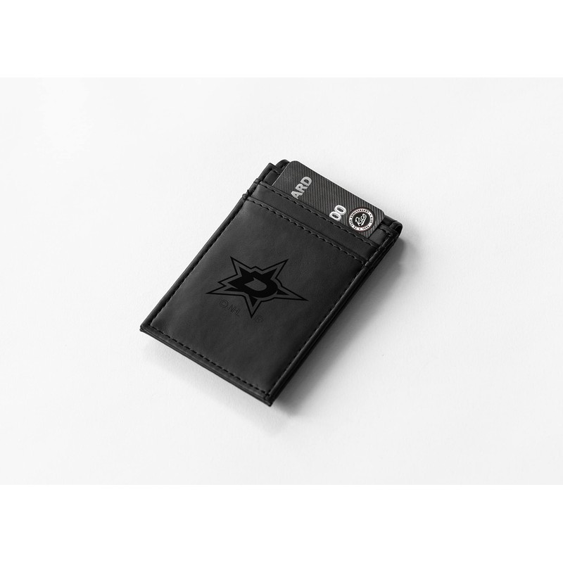 Rico Industries Laser Engraved Front Pocket Wallet, Dallas Stars