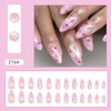 Hollow Star Moon Press on Nails Long Almond Fake Nails