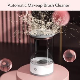 Limpiador automático de brochas de maquillaje - Girador eléctrico de brochas cosméticas con función de secado rápido y capacidad para múltiples brochas para una limpieza sin esfuerzo.