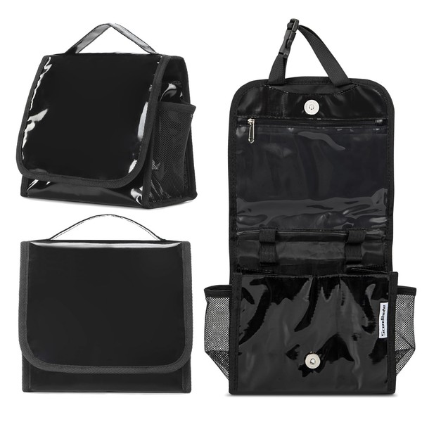 SEPWIK Travel Toiletry Bag for Women with Hanging Hook, Water-resistant