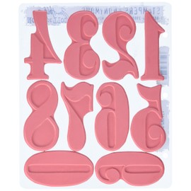 Stampers Anonymous Tim Holtz Cling Rubber Stamp Set, 7 by 8.5-Inch, Numeric