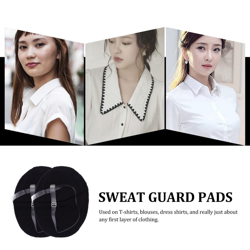 TOVINANNA Underarm Sweat Pads Washable Armpit Absorbent Quick Dry Cotton