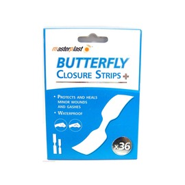 Butterfly Closure Strips, Waterproof Plasters, 36pack, Masterplast