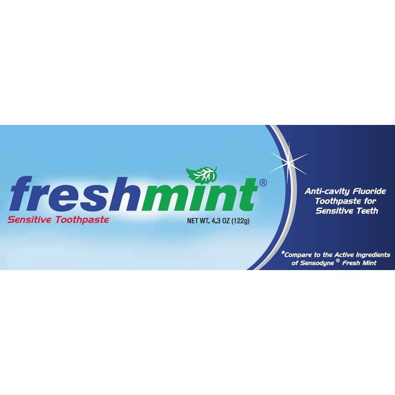 Freshmint 4.3 oz. Sensitive Anticavity Fluoride Toothpaste Individually Boxed