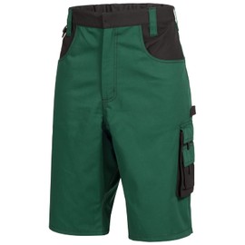 Nitras Motion Tex Plus Women's / Men's Work Shorts Cargo Work Shorts (Nitras Motion Tex Plus) - Green, size: 48