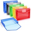 Vicloon Clear Pocket Documents, Pack of 5 Document Wallets, A4