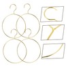 BUGUUYO 4 x Scandinavian Scarf Rings Hangers Robust Metal Hanger