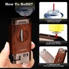 Yaninkle Torch Lighter, Jet Flame, Butane Refillable, Built-in Cutter