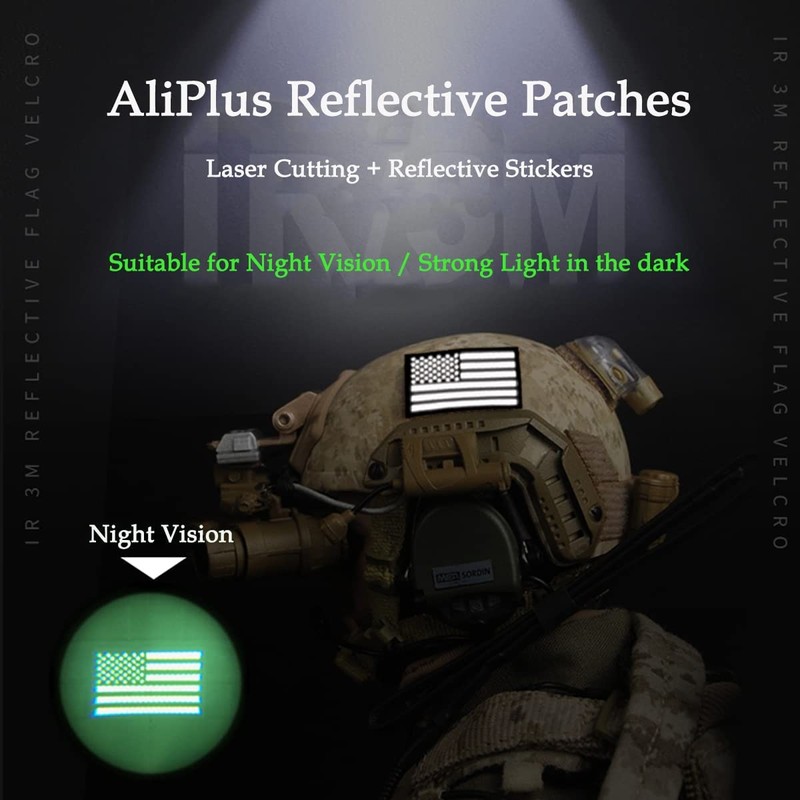 2 PCS AliPlus Rescue Patches IR Infrared Reflective Patch Laser