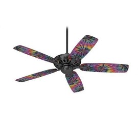 Tie Dye Swirl 106 - Ceiling Fan Skin Kit fits most 52 inch fans (FAN and BLADES NOT INCLUDED)
