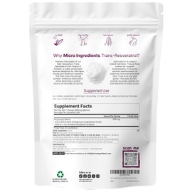 Pure Trans-Resveratrol Powder with Vitamin E, 5 Ounce, 2 in 1 Formula, Micronized Powder for Better Absorption, Premium Resveratrol Supplement, Super Antioxidant
