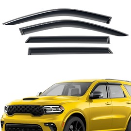 Extra Durable Window Deflectors Tape-On Window Visors Rain Guards Fit for Dodge Durango 2011-2025, Sun Visors, Wind VentVisors, Window Vent Shades, Exterior Car Accessories - 4 pcs. AG0799