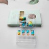 24 Pcs Summer Beach Press on Nails Medium Square Ocean