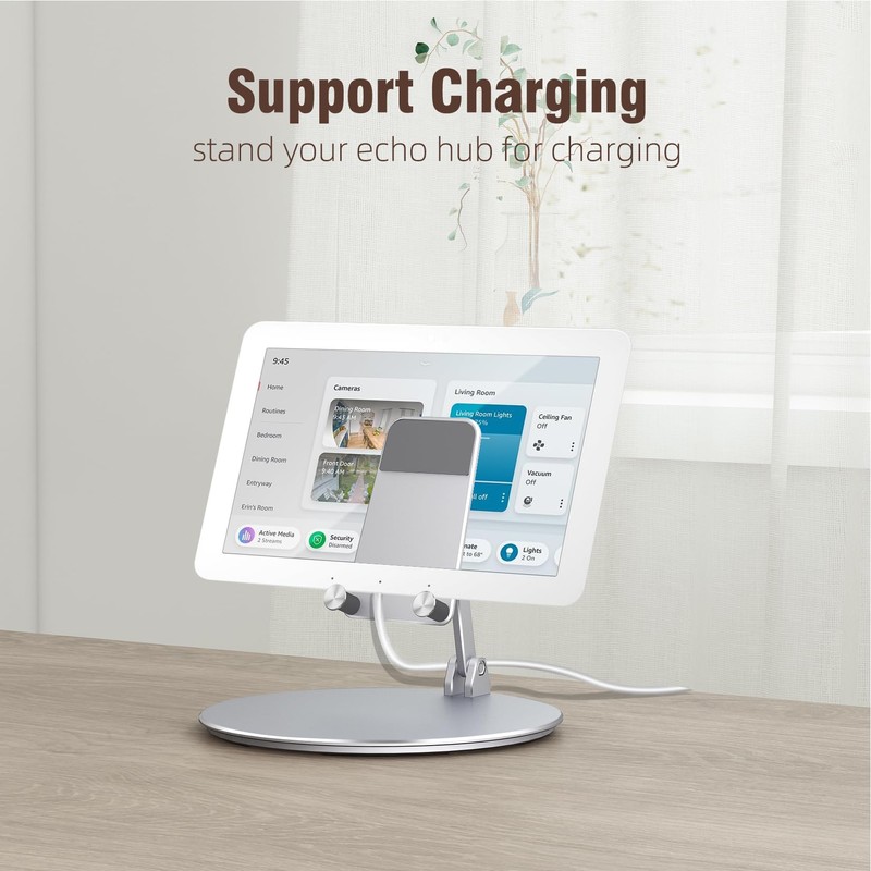 ITSHOM Swivel & Tilt Stand for Echo Hub, 360 Rotating