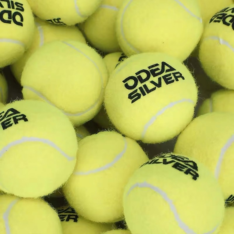 Odea Silver Training Tennis Balls,Good Bounce and Wear-Resistant,Suitable for Advanced