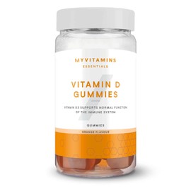 Vitamin D Gummies 25mcg - Support Immune System, Bone Health & Muscle Function - Orange - Vegetarian Friendly - 60 Gummies - Essential Vitamin D for Immune Boost, Bone Maintenance & Muscle Support