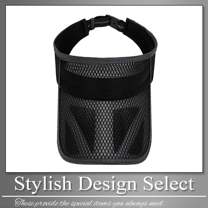 Buzz Selection CAP499 Visor, Sun Visor, Hat, Mesh, Running, Sunshade,