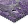 Homeroots 2' X 8' Purple Abstract Washable Indoor Outdoor Runner