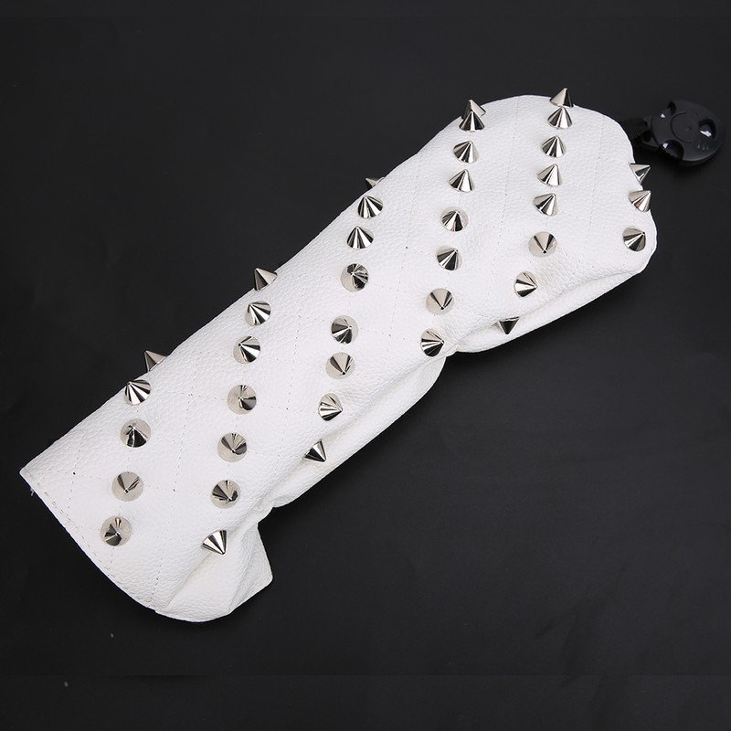 Golf Wood Headcovers PU Rivet Design Waterproof Durable Soft Supplies