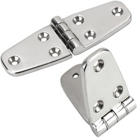 Laorde 316 Stainless Steel Boat Hinges Marine Grade 4 inch x 1.5 inch Heavy Duty Boat Hatch Hinge 102 mm x 38 mm Casting Cabinet Door Hinge with Screws 2 PCS