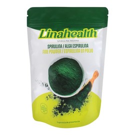 Espirulina orgánica en polvo 250 gramos, Certificación Kosher, Alga espirulina natural certificada, Libre de Gluten 100% Natural Sin conservantes Sin colorantes …