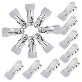 Abaodam 30pcs Windproof Stainless Steel Pool Cover Clips Durable Winter Cover Clamps for Above Ground Pools Multi Purpose Clothing and Quilt Fasteners for Spring Fall Winter Use