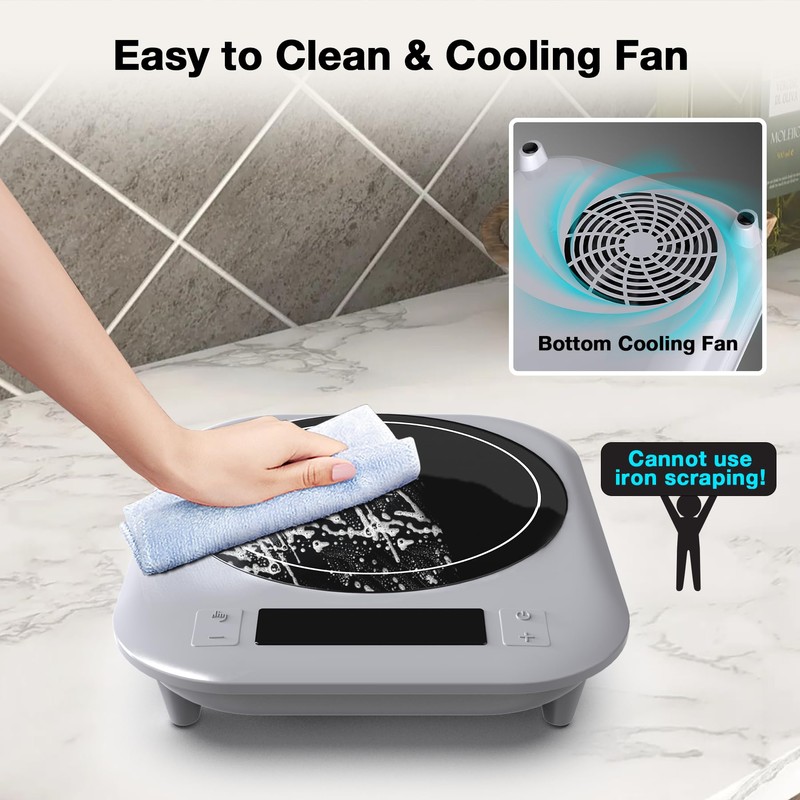 VBGK Induction Cooktop, 1800W Single Burner Induction Burner, Induction Hot