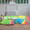 Youngever 6 Pack Heavy Duty Plastic Two Pocket Folders, Rainbow