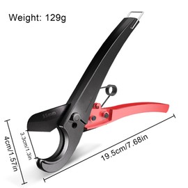 Yilceemy 1.3" (33mm) Kunststoff-Rohrschneider, PVC Rohrschneider, Zum Schneiden von PEX-, PVC- und PPR-Kunststoffrohren