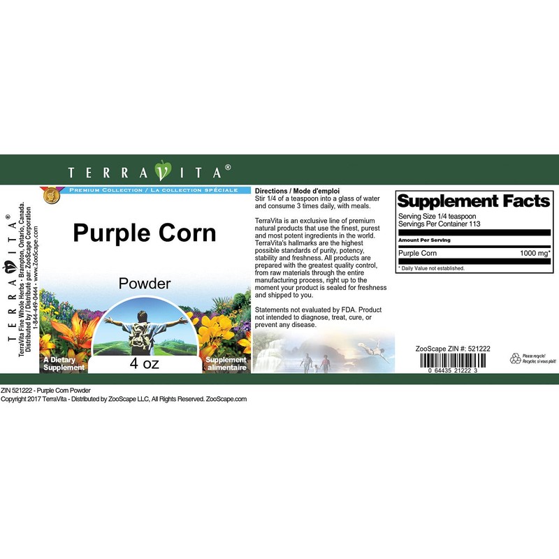 Purple Corn Powder (4 oz, ZIN: 521222)