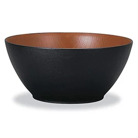 Yamanaka Painted M16957-7 Nature Keyakushi Heathered Bowl, Large, Black & Brown