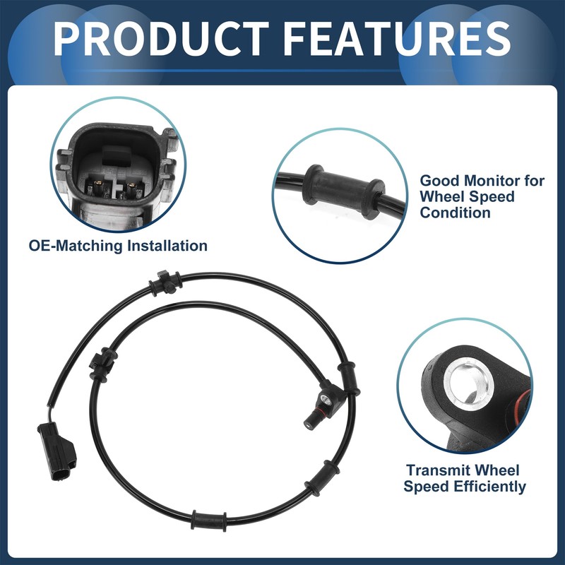 INFINAUTO ABS Raddrehzahlsensor Vorne Links Rechts ABS Sensor Antiblockiersystem Sensor