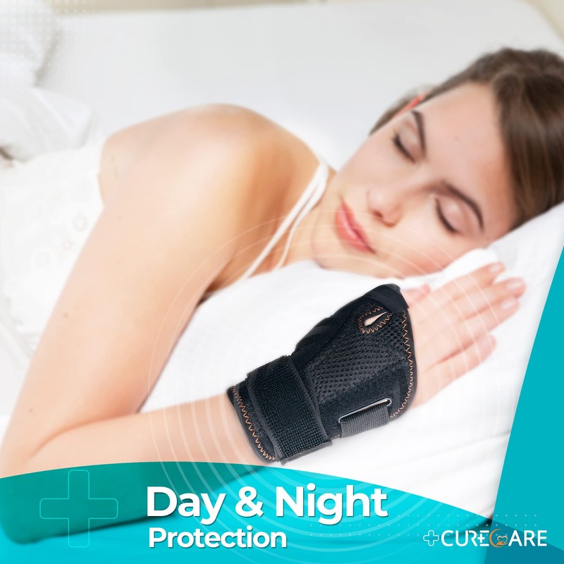 CURECARE Thumb Brace Left and Right, Reversible Thumb Splint for
