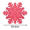 YöL Set Of 6 Red Snowflake Placemats PVC Christmas Table