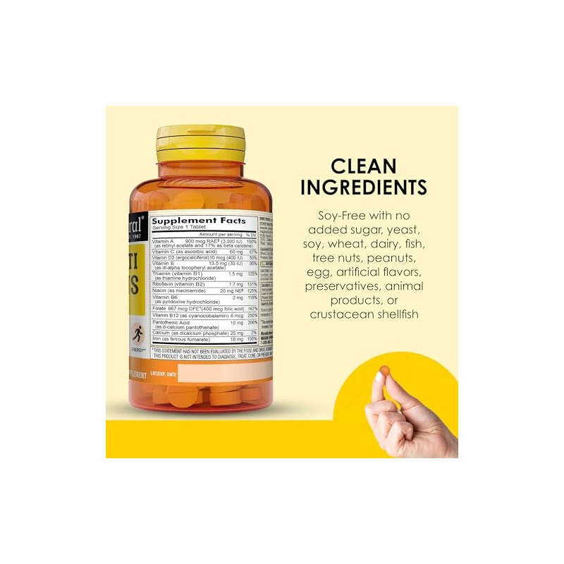 Vitaminas múltiples diarias con tabletas de hierro – 365 Ea