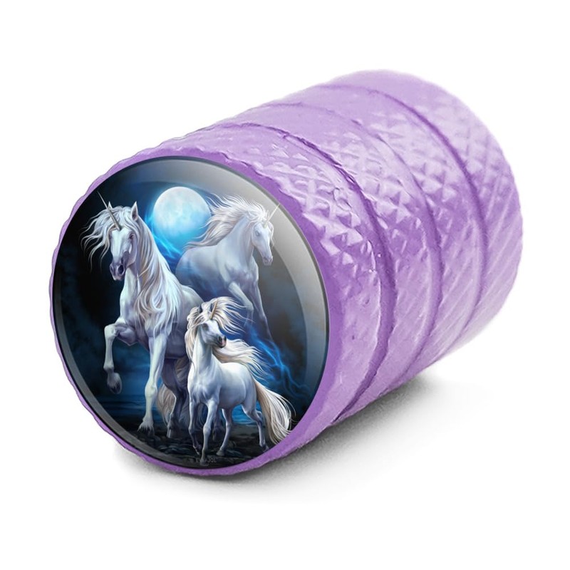 Unicorns Moon Valve Stem Caps for Tire Rim Wheel Aluminum