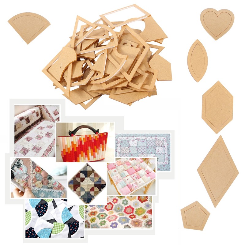 54 Pcs Quilting Template Multiple Shaped Acrylic Quilt Stencil Template