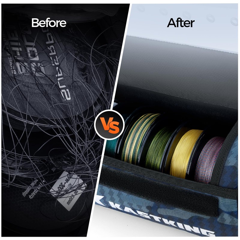 KastKing BaitSpace Line Management Bag, Fishing Line Storage Bag with