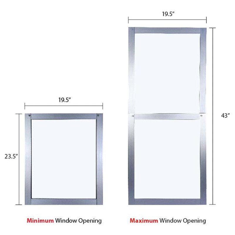 Soleus Air Sliding Window Kit, Reinforced Aluminum Works Exclusive with
