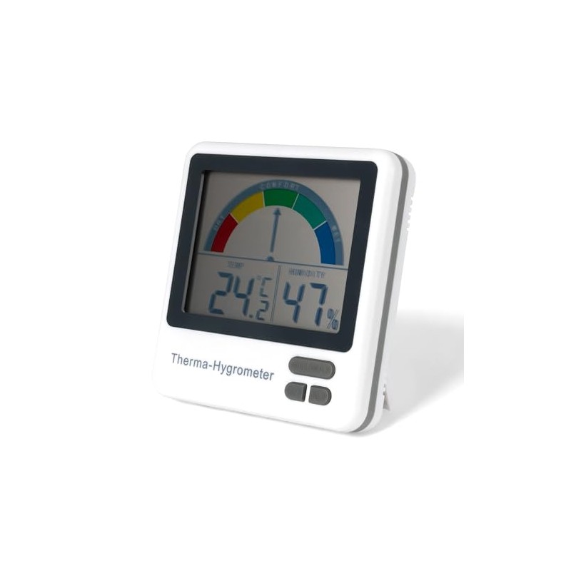 ETI Healthy living thermometer & hygrometer with comfort zone indication