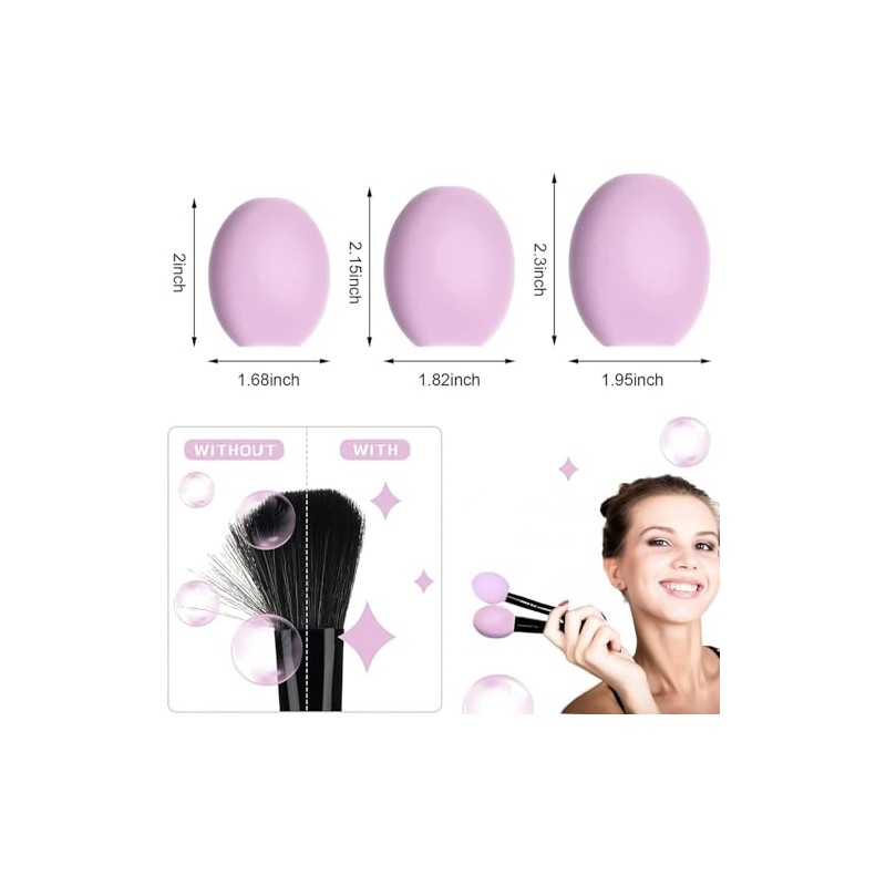 THJOPOKEEL 6 piezas Estuche Para Brochas De Maquillaje Funda Protectora