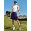Ewedoos 20”Skort Golf Skirts for Women with Zip-Pocket Knee Length