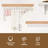 ZEDODIER 2 Pack Necklace Organizer Wall Mount, Wooden Jewelry Hanger