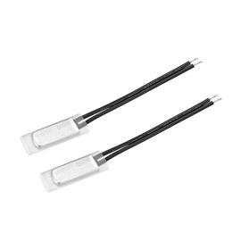 uxcell KSD9700 Thermostat, 60℃ Normally Close Temperature Switch Thermal Switch, N.C 10A Metal Temperature Controller 2pcs