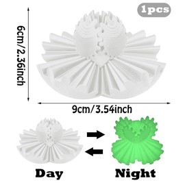 ZPSOSPZ 3D Printed Gear Ball,Gear Ball Spin Ball Cube Fidget Toy Relief Stress Gear Ball Fidget Toy Spinning Ball Fingertip Toy Funny Torque Ball Turning Fidget Toys For Adults Kids(Luminous green)