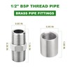 TAISHER 10PCS 304 Stainless Steel Pipe Fitting, Hex Nipple, Coupling,
